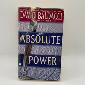 David Baldacci Absolute Power Paperback Adult Blue Good Political Thriller Book